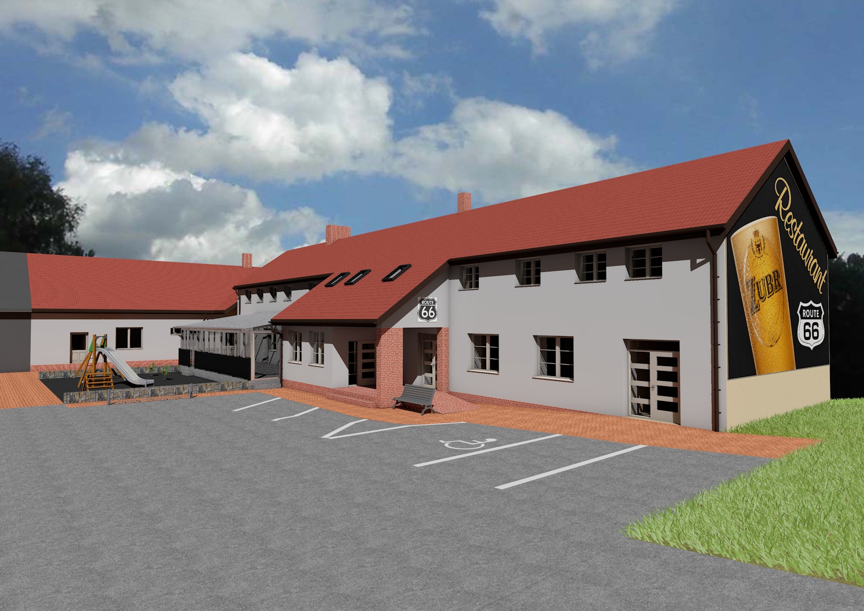 Restaurace v obci Čechy - projektová dokumentace dodatečného povolení stavby